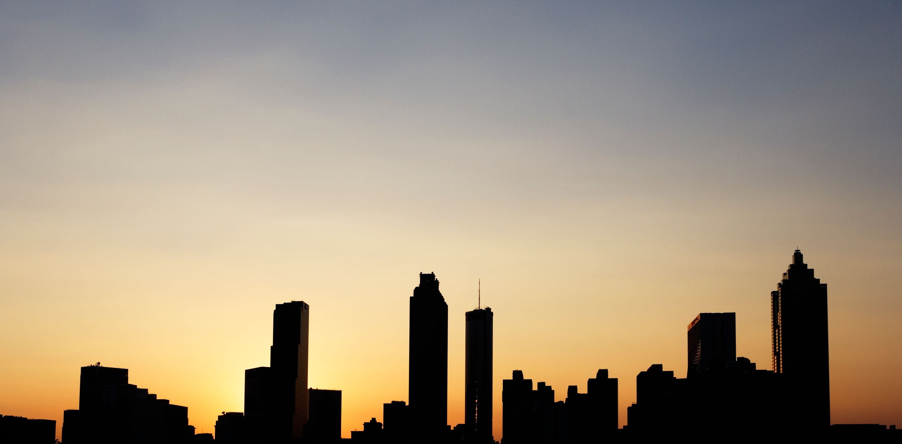 Skyscrapers at dawn